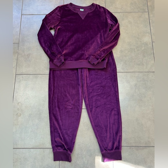 Honeydew Intimates Pants - Honeydew‎ Intimates Deep Purple Velvet 2 Piece Relaxed Fit Set Sz S
